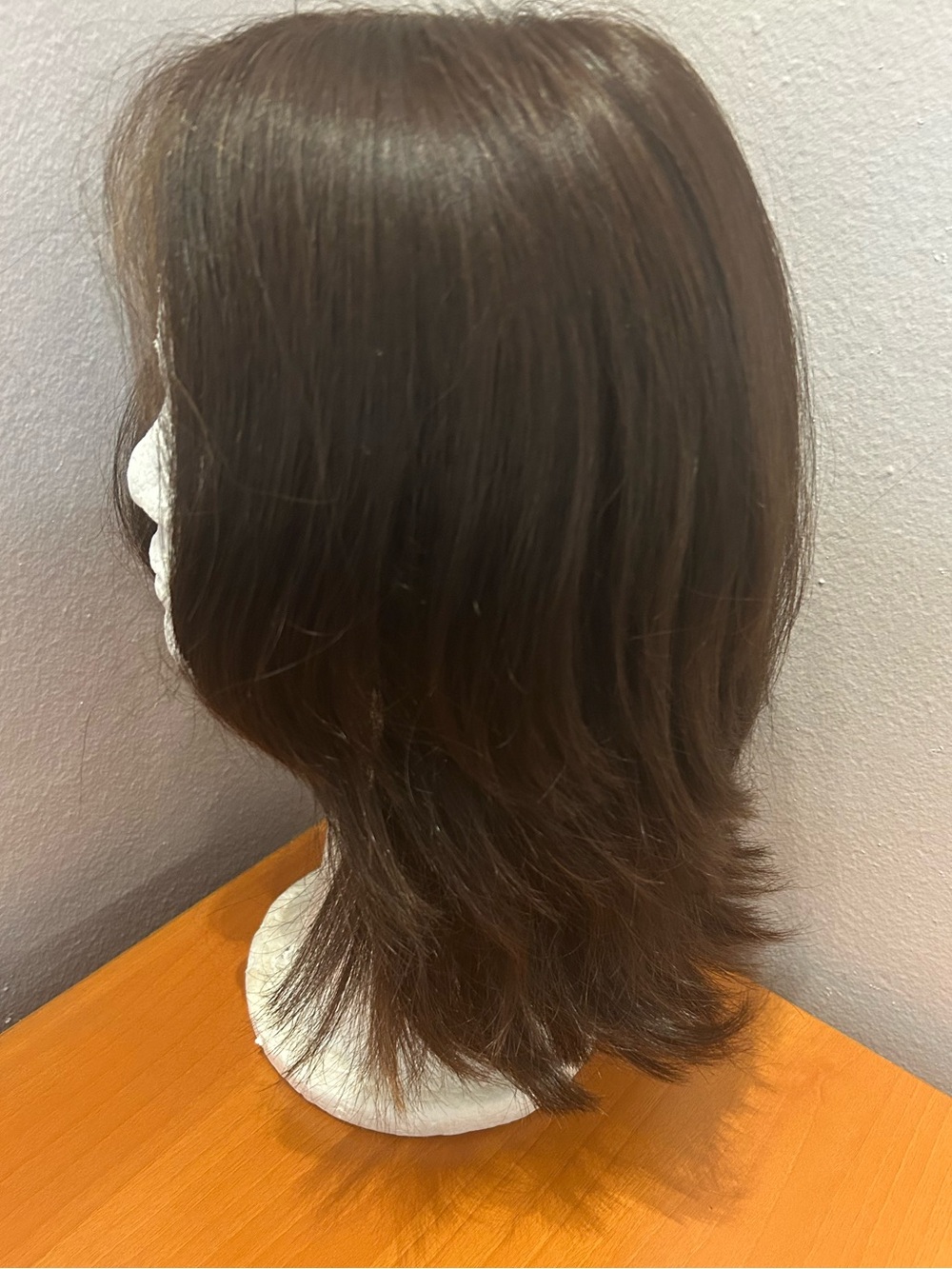 Natural Brown Women's Layered Wig - Unbranded real hair